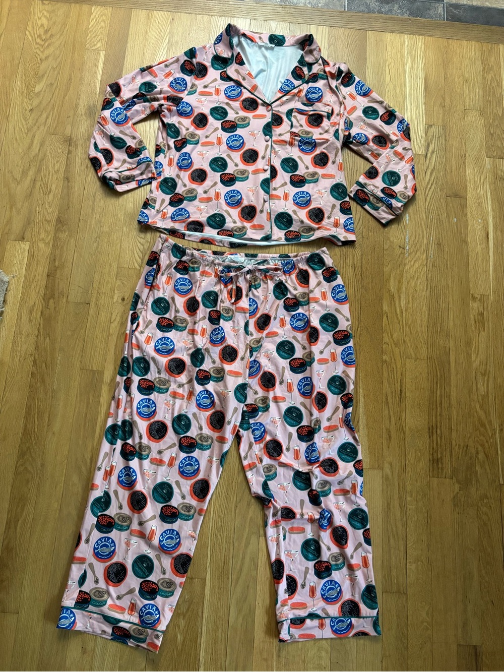 Caviar Cloth & Bloom Pajama Set